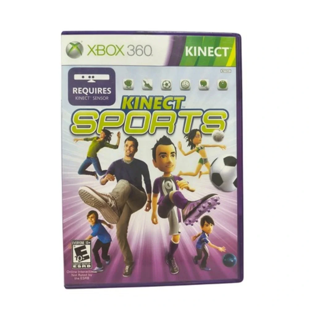 2010 Microsoft Xbox 360 Kinect Sports Complete CIB w/ Calibration Card